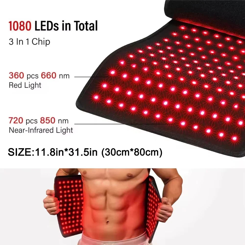 850nm Infrared Red Light Therapy Heating Pad | Full Body Pain Relief & Recovery