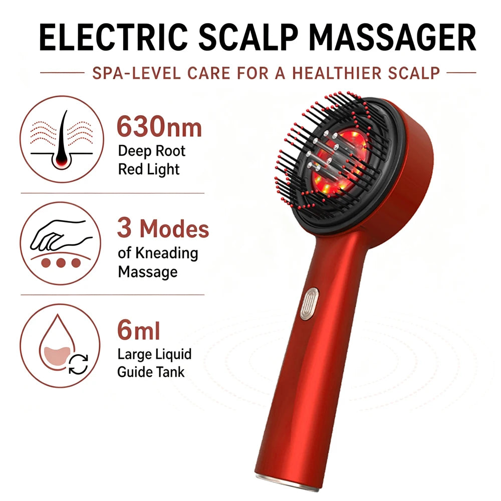 Scalp Massage Comb with Red Light Therapy – view 1