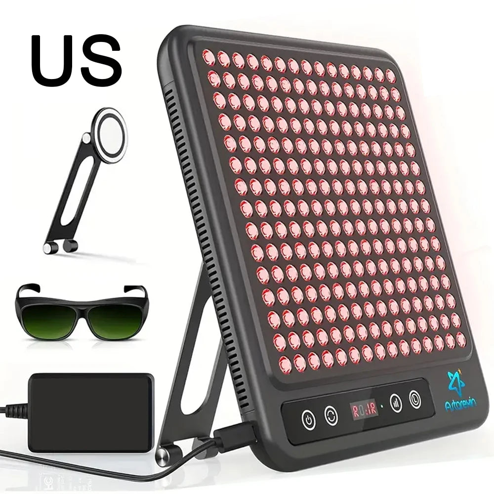 Astarexin Red Light Therapy Panel Device LED Facial Anti-inflammatory Skin Care Light 660nm850nm Lamp for Anti-Aging Pain Relief