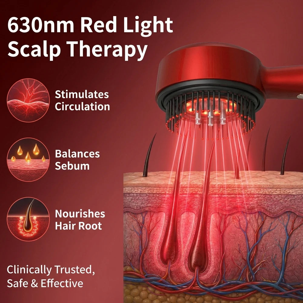 Scalp Massage Comb with Red Light Therapy – view 9