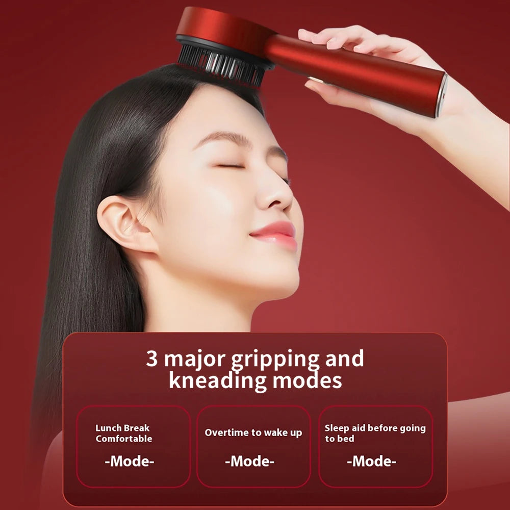 3-in-1 Red Light Therapy Hair Growth Comb | Scalp Massage & Oil Applicator